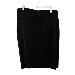 Jonathan Quale Reserve Shorts 56 Black Pleated Front Polyester Blend